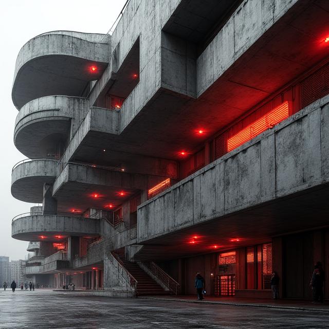Abstraktes Bauhaus-Design mit digitalen Elementen